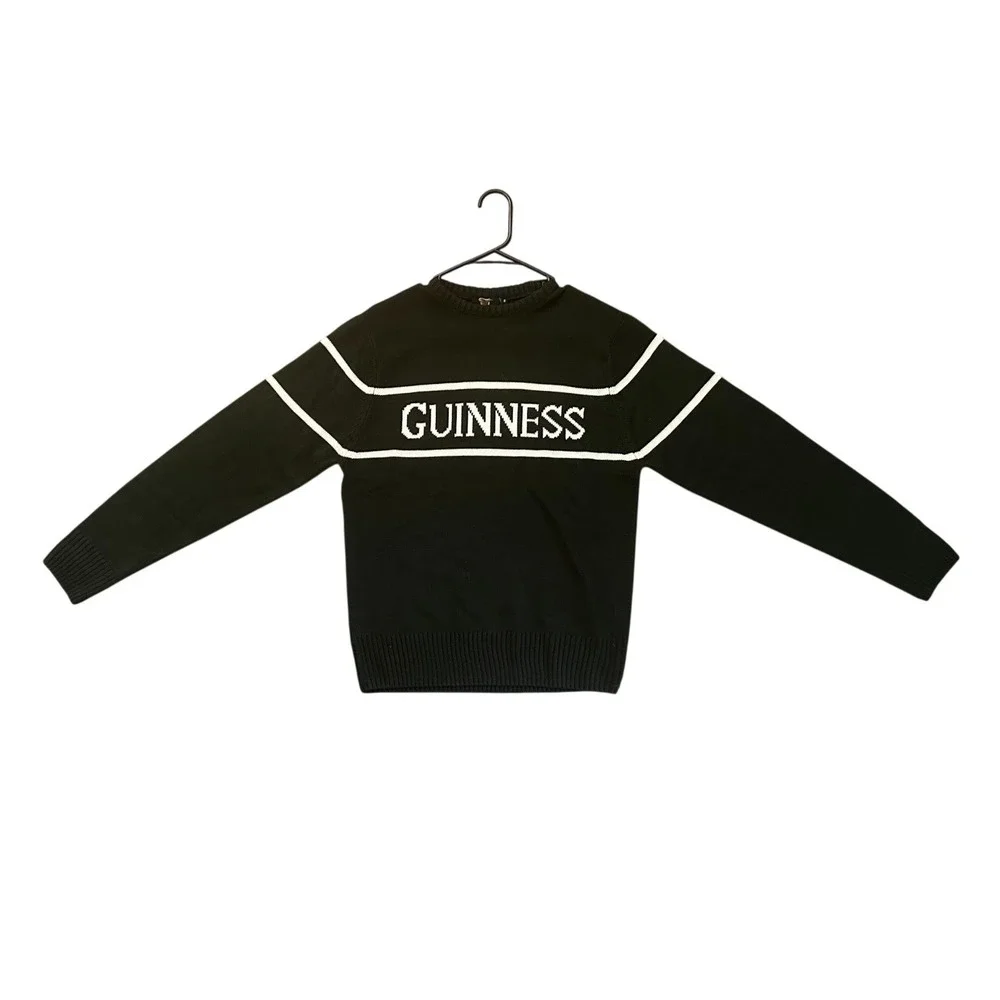 Guinness Dark Green Knit Sweater Crewneck Men's Small